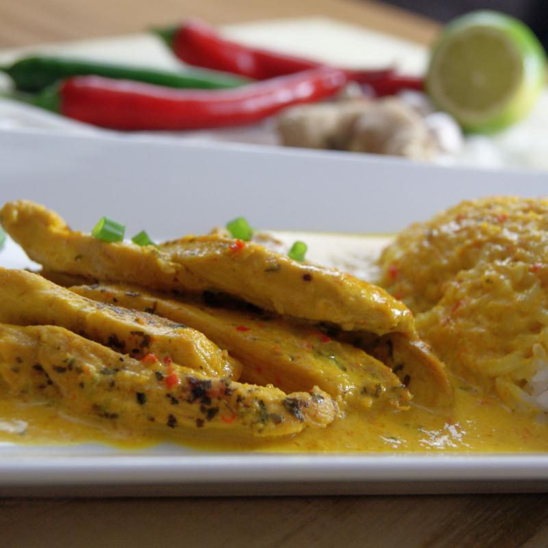 Egzotyczne curry z kurczakiem